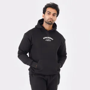 Black Cotton Oversized Hoodie (300 GSM)
