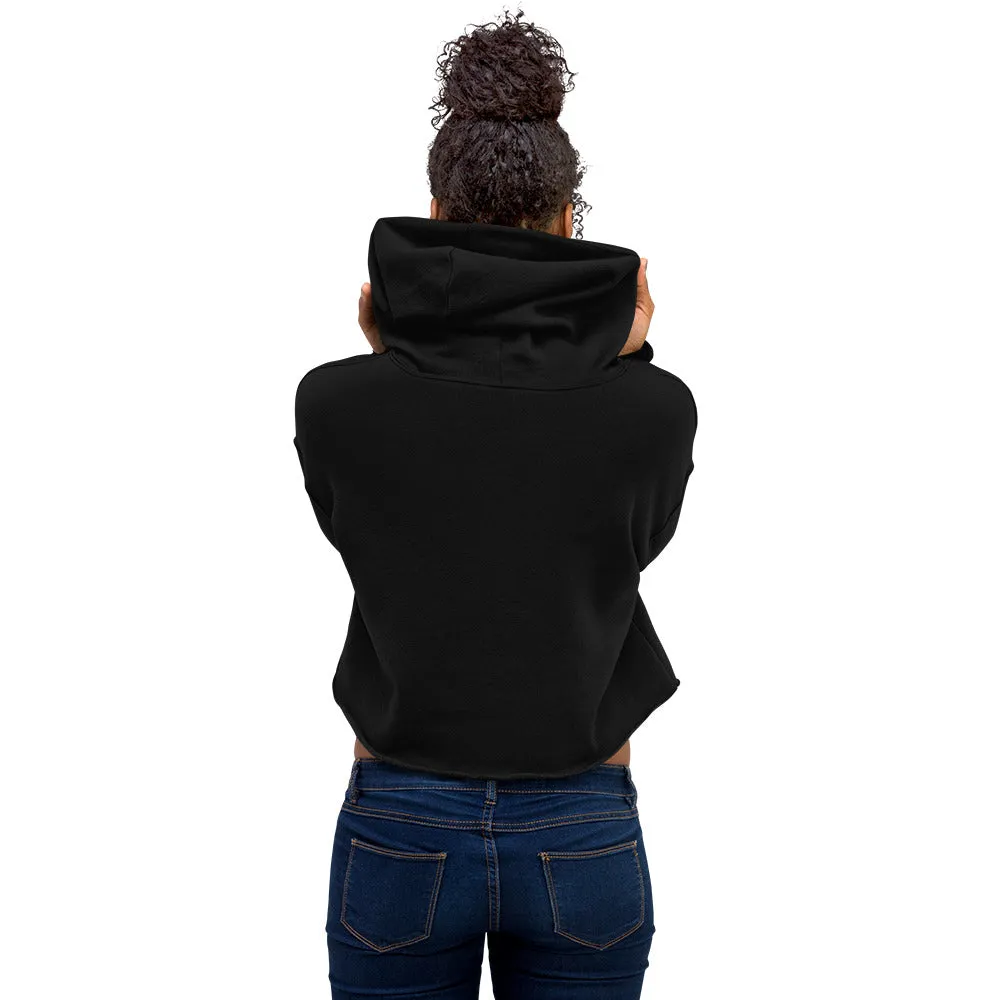 Black Splash Crop Hoodie