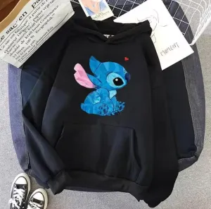 Cartoon Stitch Hoodies for Women Women's Fashion Streetwear Winter   B505955