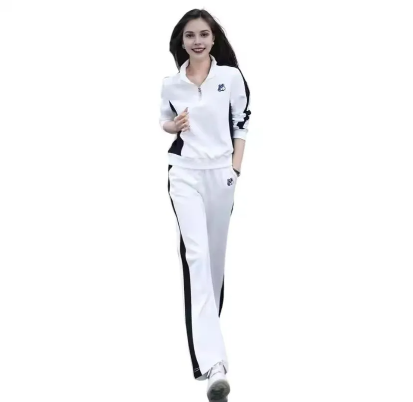 Casual Women's Sport Suit New Fashionable  Sweatshirt Bell Bottoms 2-Piece Set   B187930