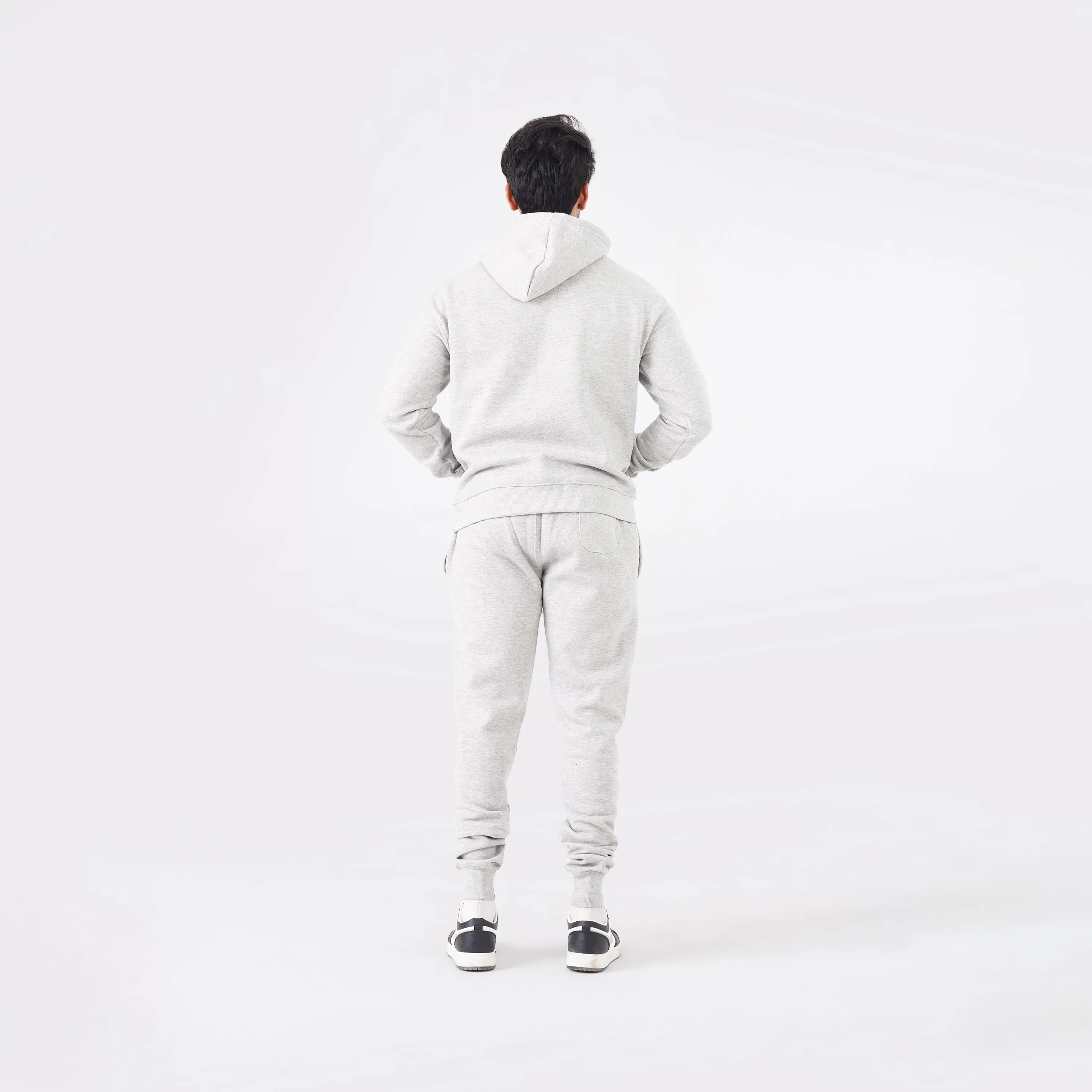 Grey Cotton Oversized Hoodie (300 GSM)