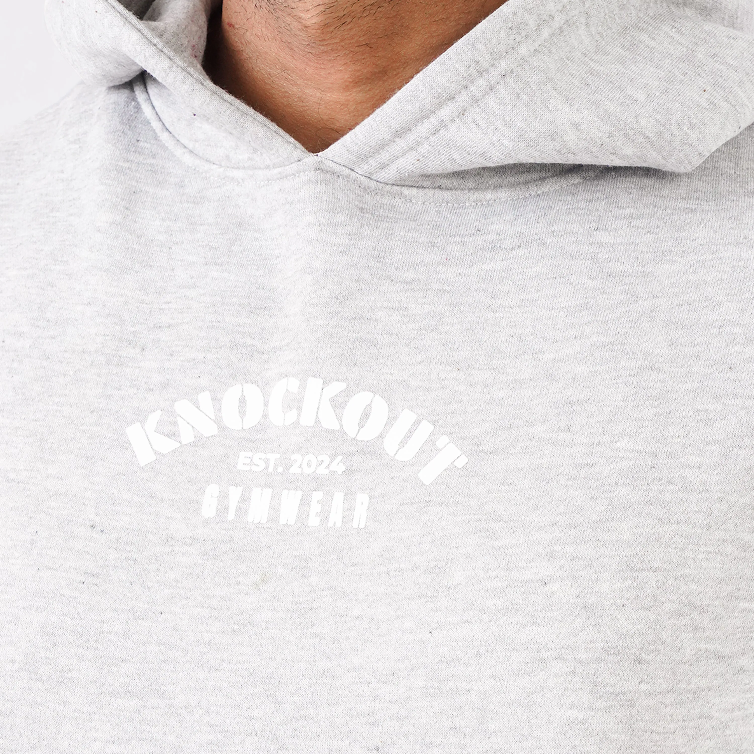 Grey Cotton Oversized Hoodie (300 GSM)
