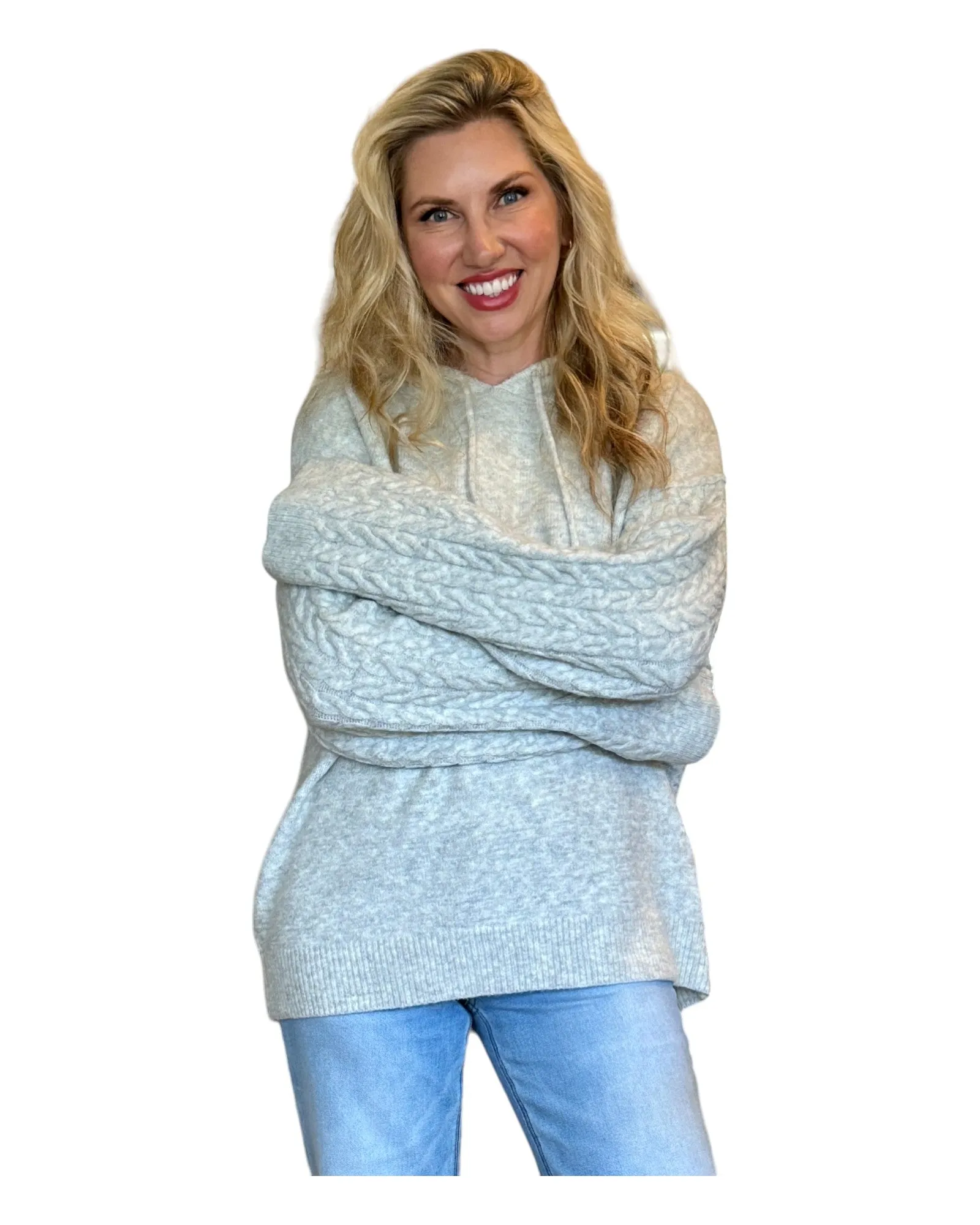 Grey Mist Super Soft Oversized Sweater Hoodie
