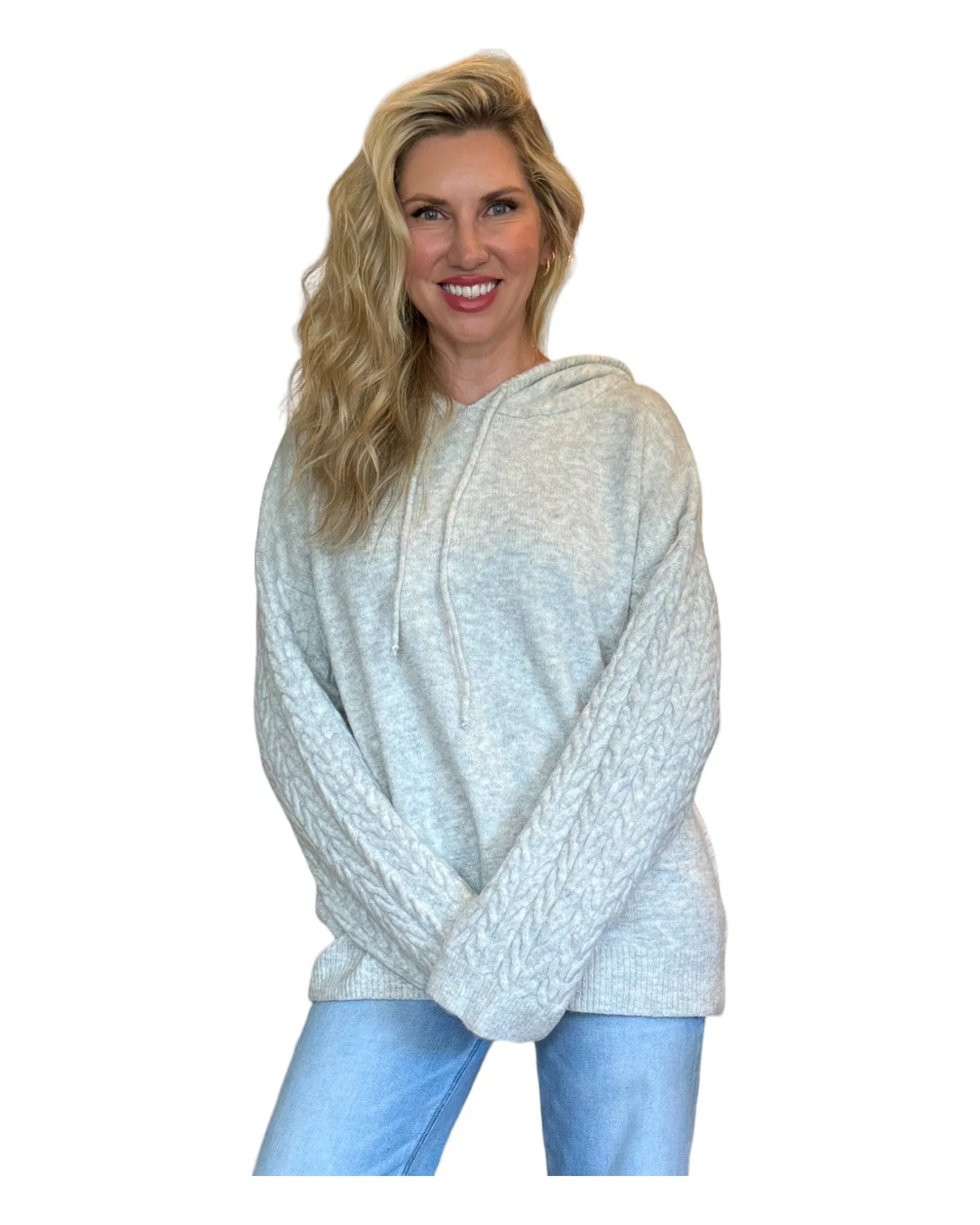 Grey Mist Super Soft Oversized Sweater Hoodie