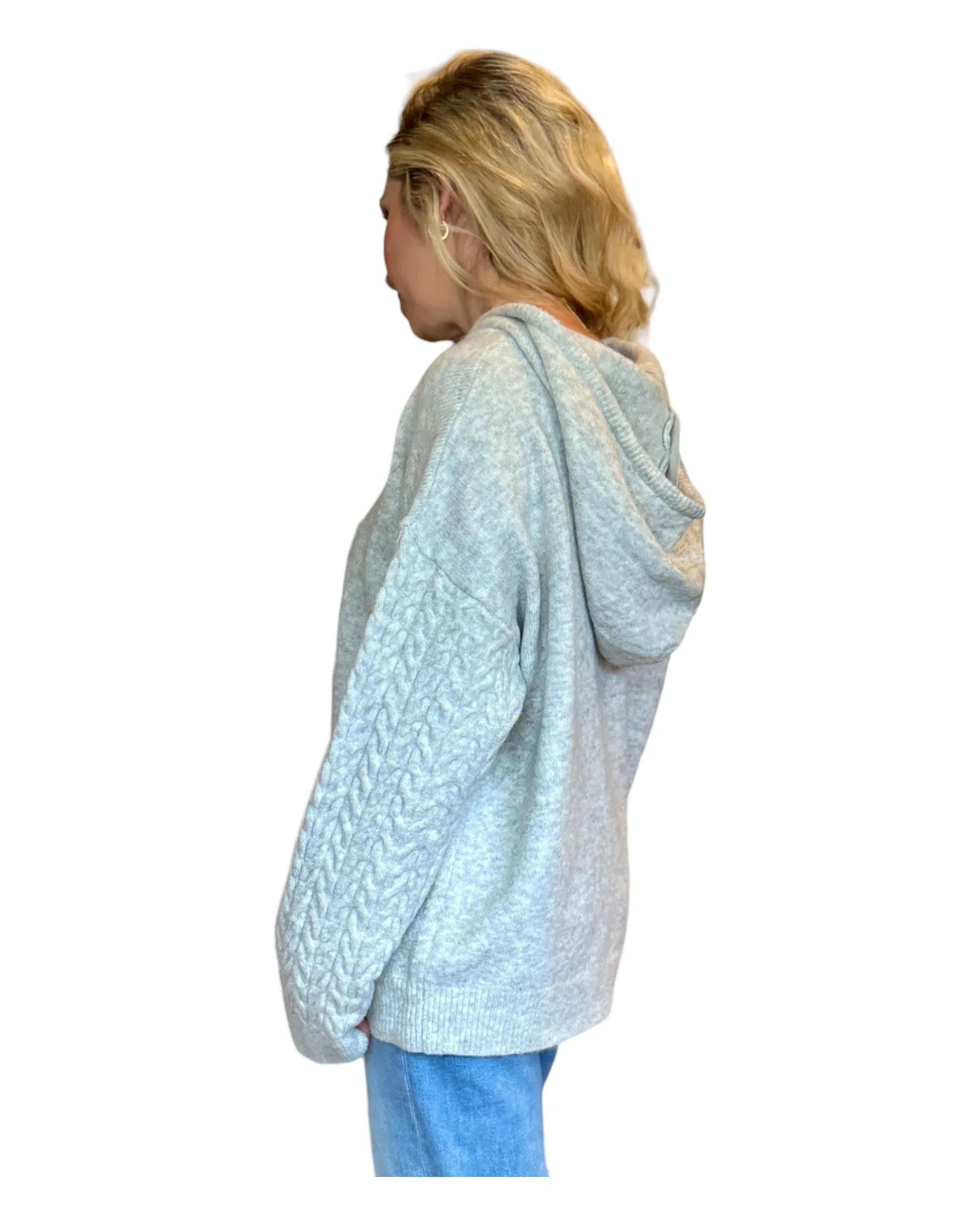 Grey Mist Super Soft Oversized Sweater Hoodie