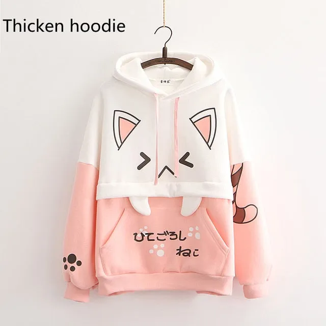 Harajuku Kawaii Cat Ear Hoodie