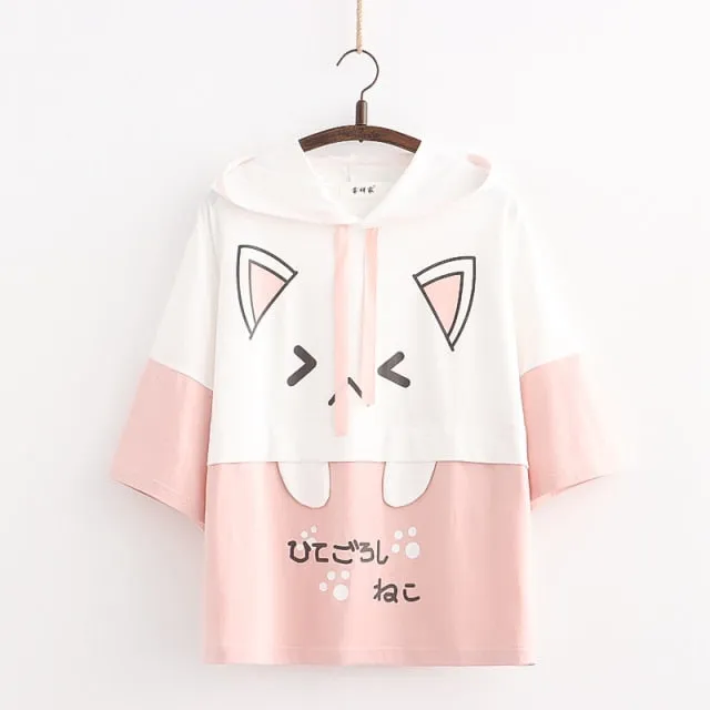 Harajuku Kawaii Cat Ear Hoodie