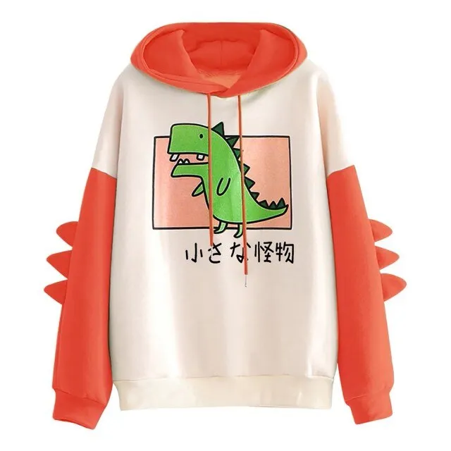 Kawaii Dino Hoodie