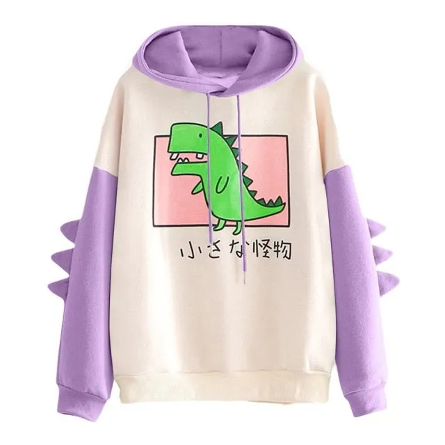 Kawaii Dino Hoodie