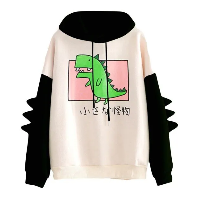 Kawaii Dino Hoodie