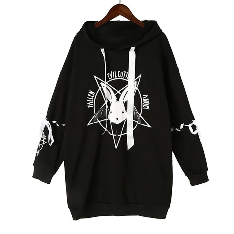 Kawaii Satanic Bunny Hoodie