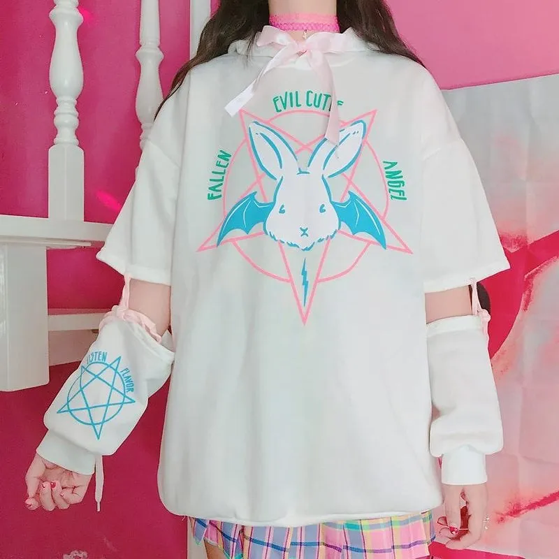 Kawaii Satanic Bunny Hoodie