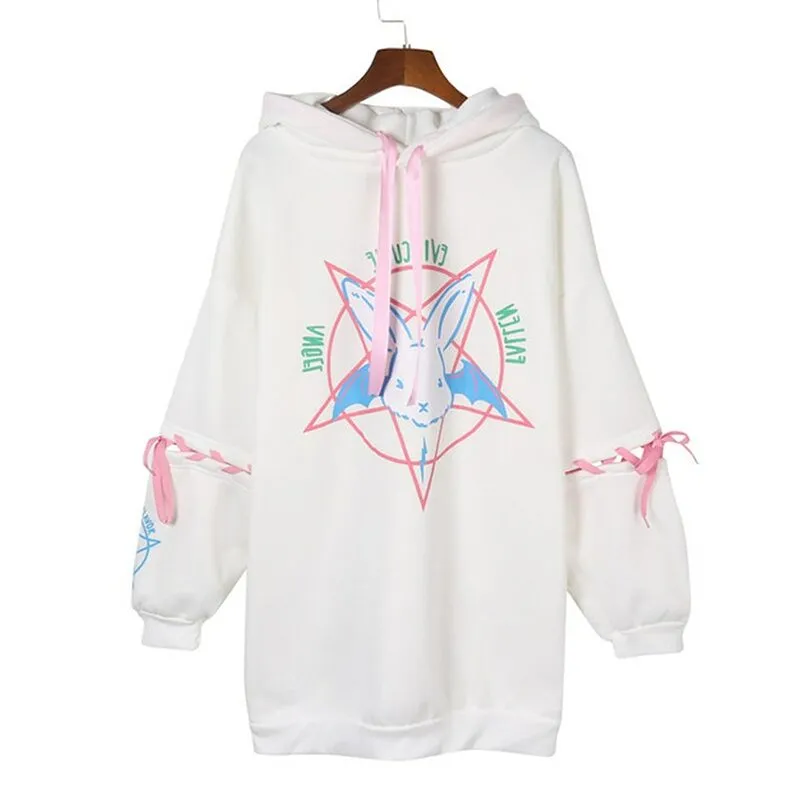 Kawaii Satanic Bunny Hoodie
