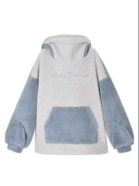 Kawaii Shark Zipper Hoodie
