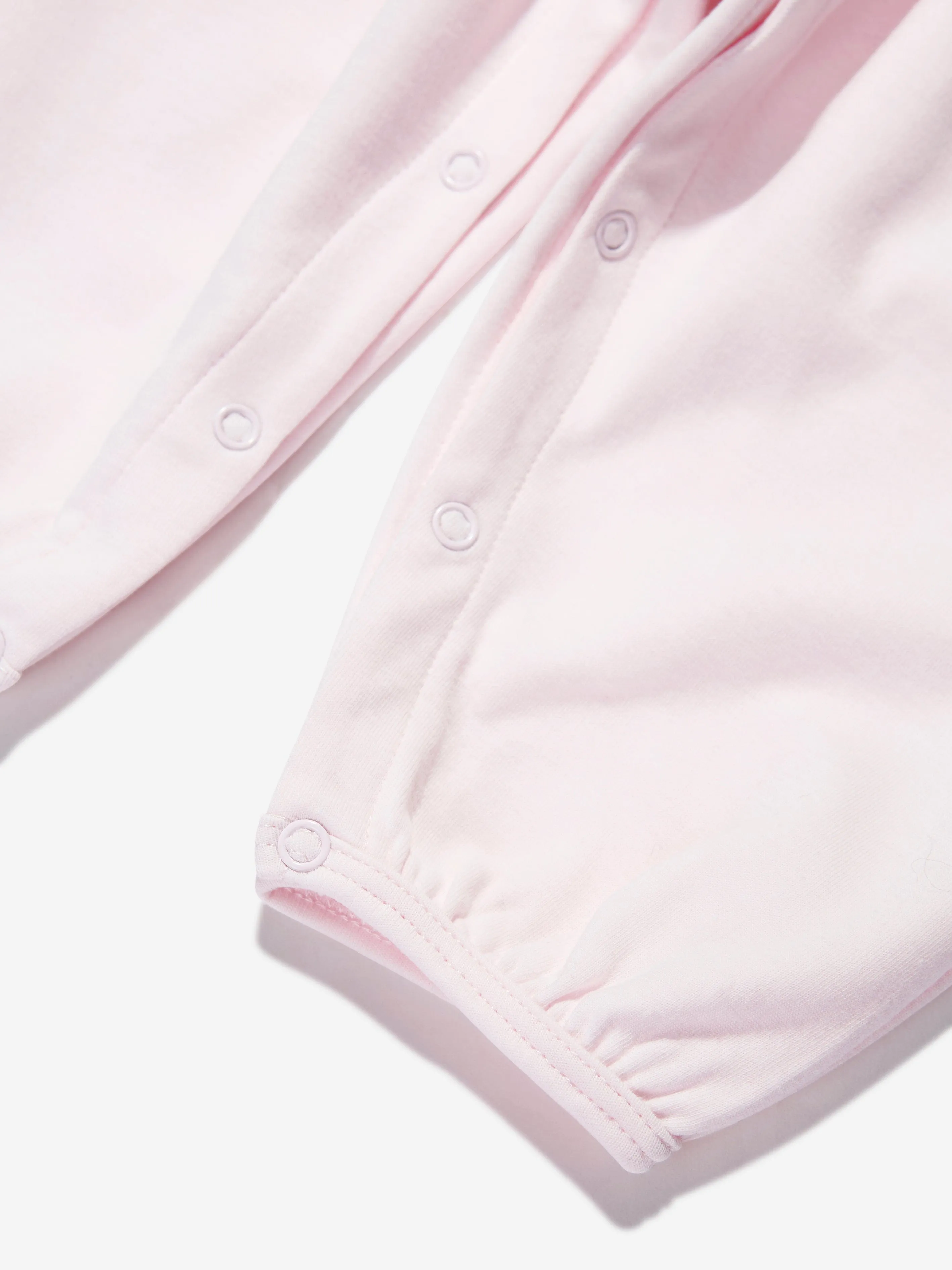KENZO Baby Girls Organic Cotton Tiger Dungarees in Pink