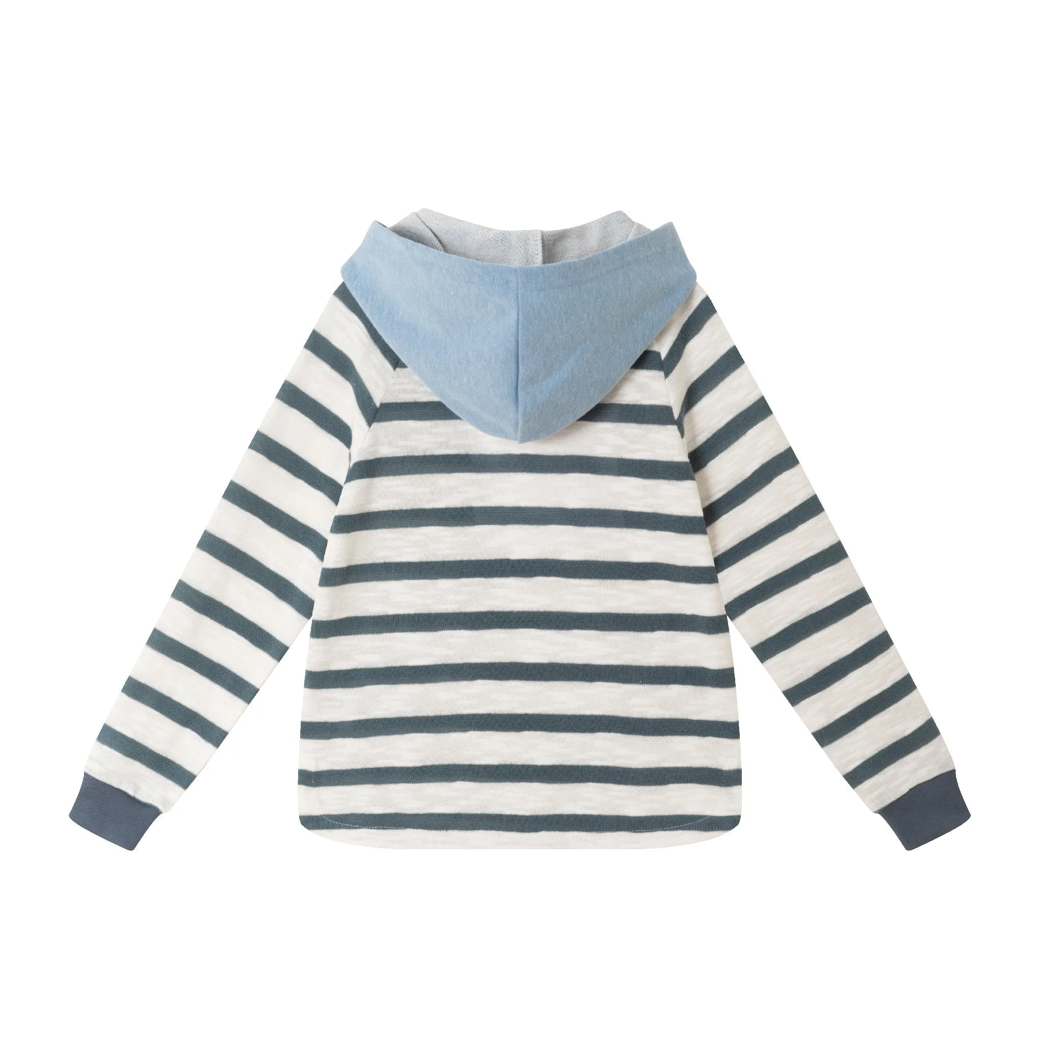 Kids (2-7) Textured Stripe Lounge Set | Blue Striped