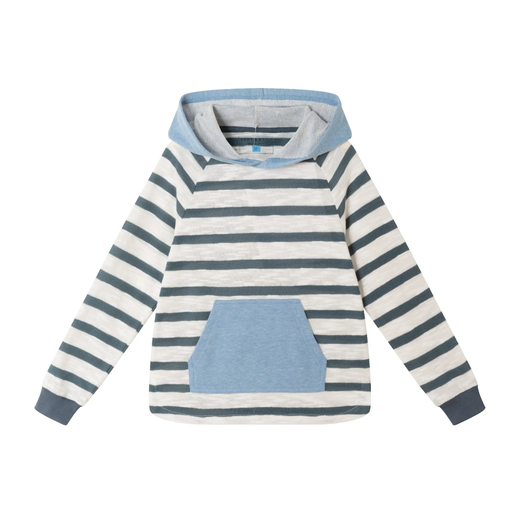 Kids (2-7) Textured Stripe Lounge Set | Blue Striped