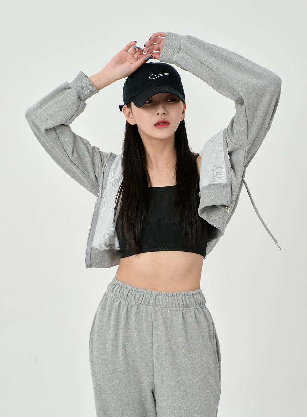 Lewkin Soft Basic Two Way Hoodie Zip Up C1210