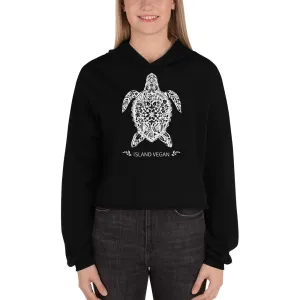 Loud Vegan Island Turtle Crop Hoodie
