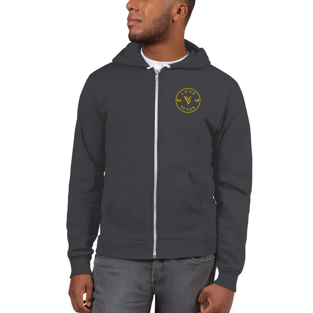 Loud Vegan Logo embroidered Hoodie sweater