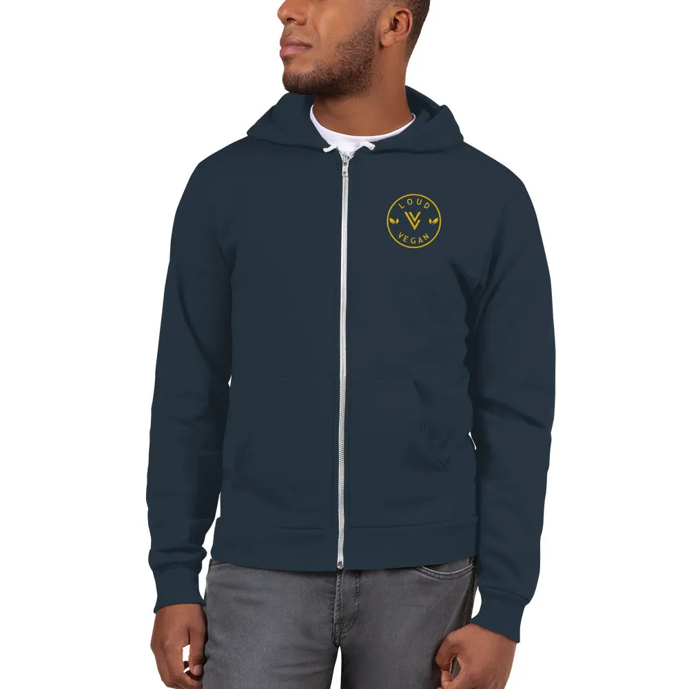 Loud Vegan Logo embroidered Hoodie sweater