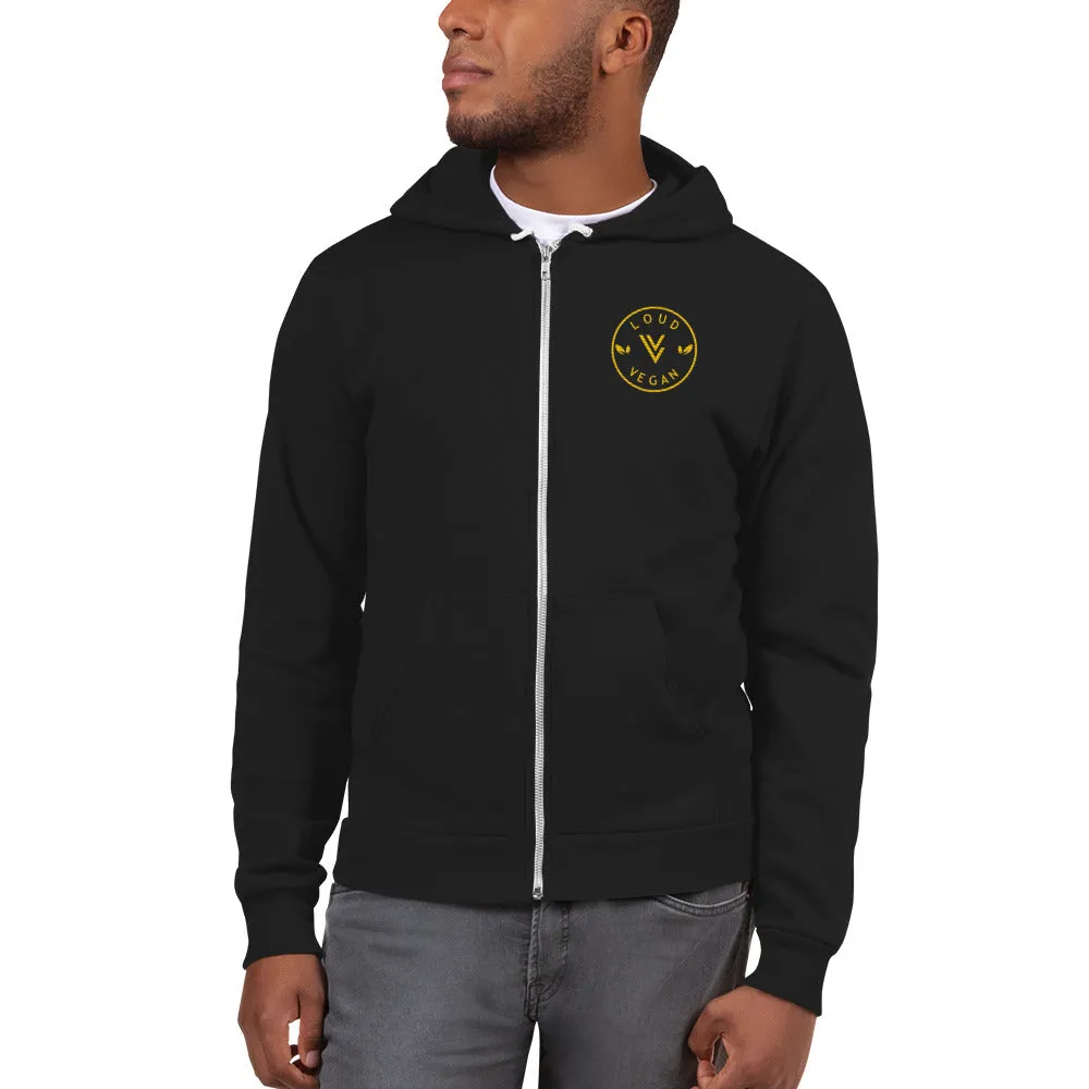 Loud Vegan Logo embroidered Hoodie sweater