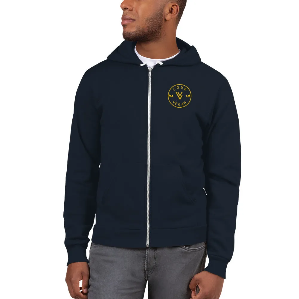Loud Vegan Logo embroidered Hoodie sweater