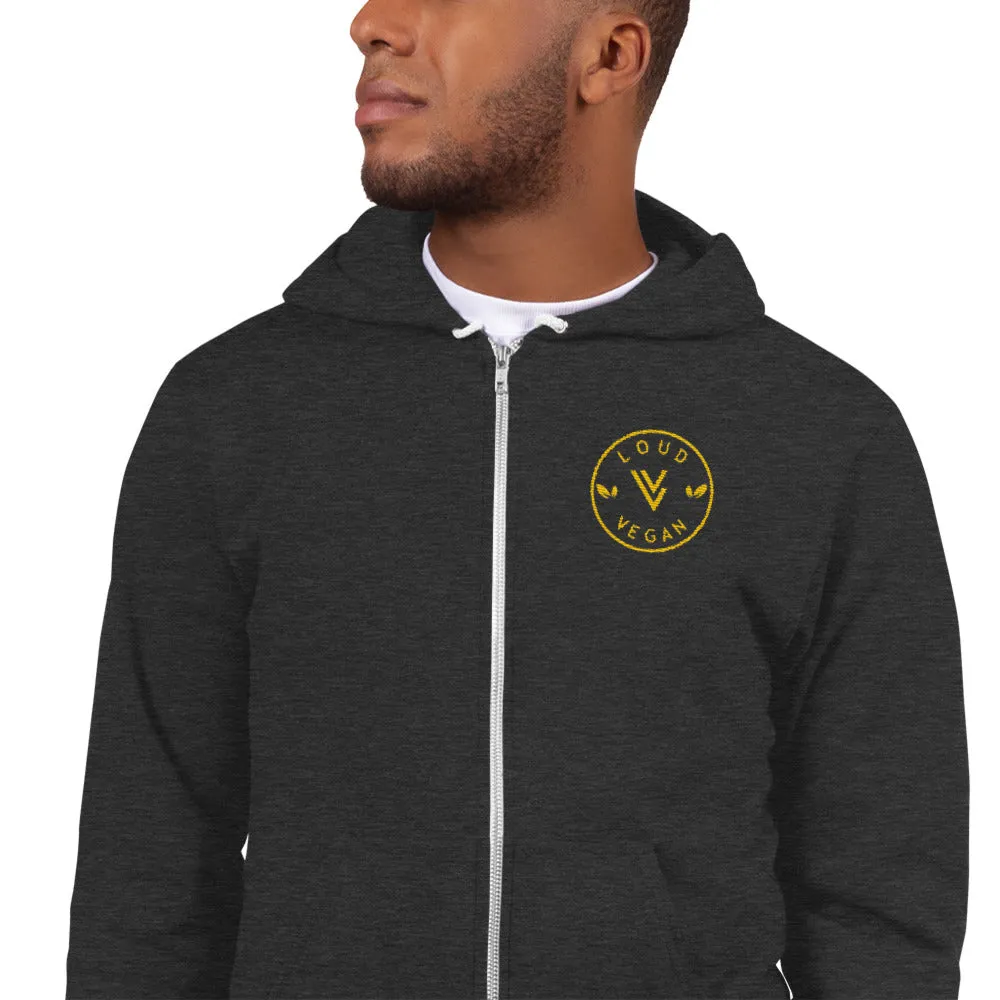 Loud Vegan Logo embroidered Hoodie sweater