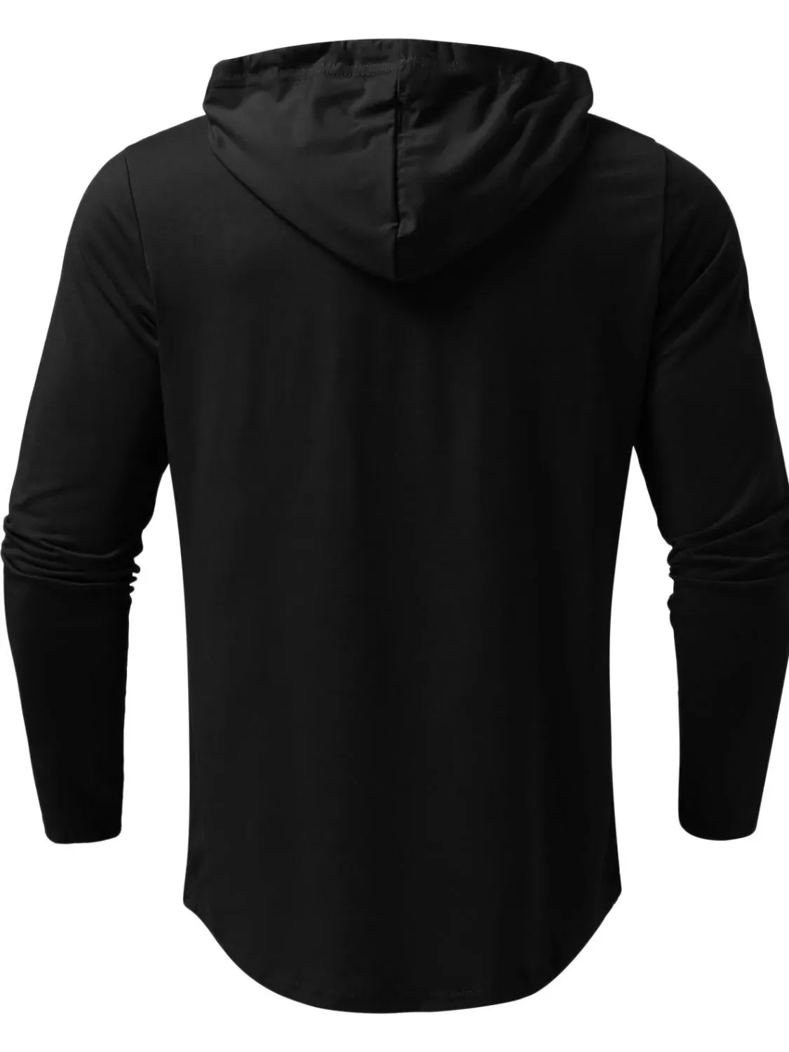 Men's Plus Size Drawstring Long Sleeve Hoodie