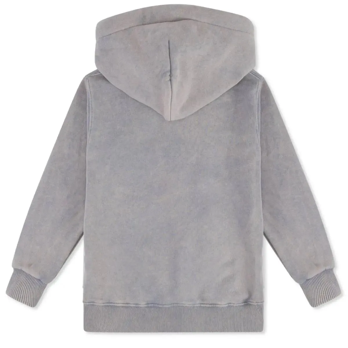 Multi Cord "BAD" Kids Hoodie - Washed Grey