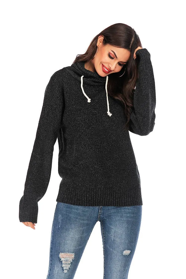 PILE COLLAR HOODIE