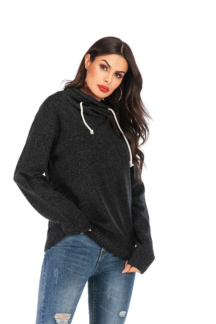 PILE COLLAR HOODIE