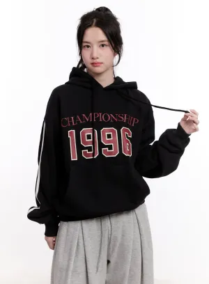 "1996" Graphic Oversized Hoodie CM526