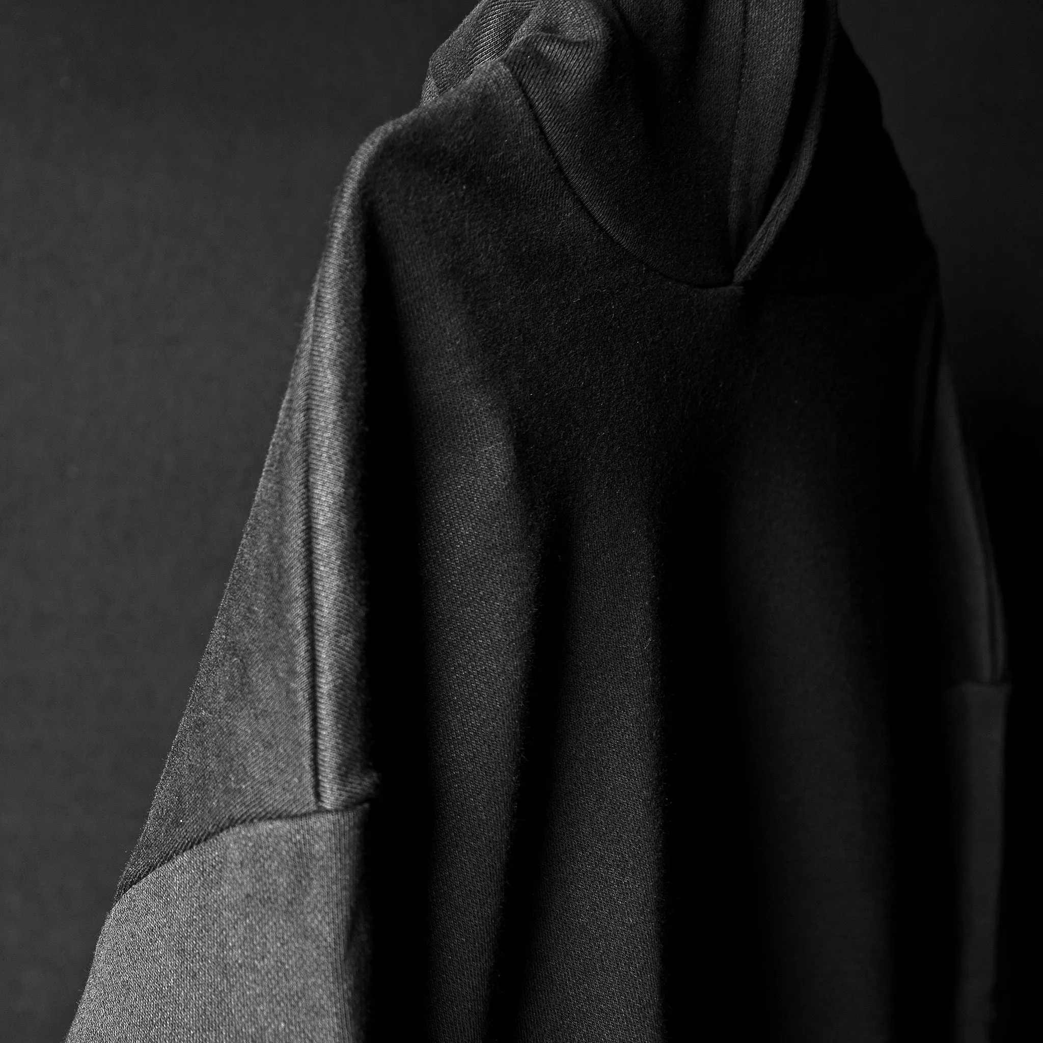 SCHWARZ VERWASCHEN - OVERSIZED HOODIE