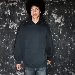 SCHWARZ VERWASCHEN - OVERSIZED HOODIE