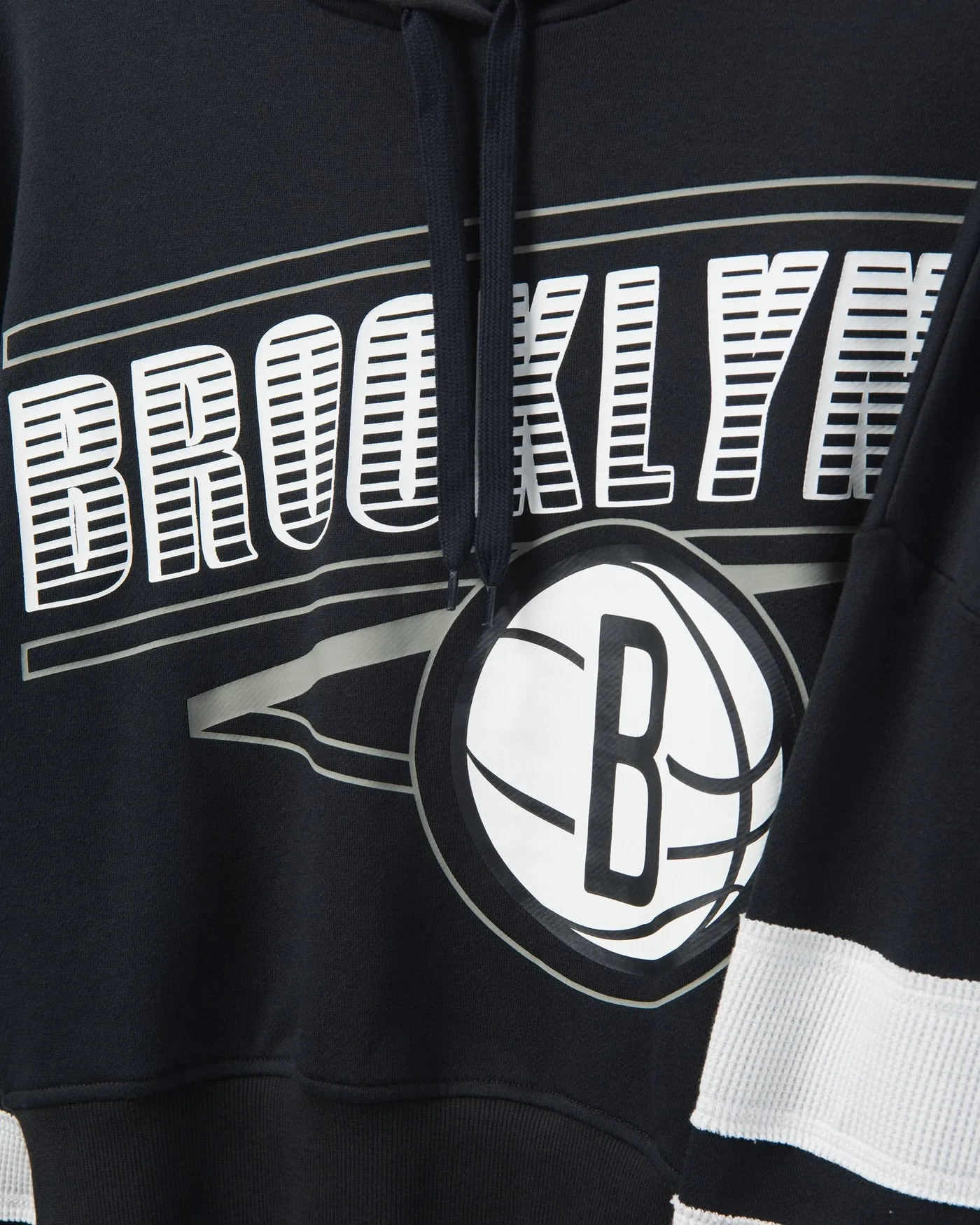 Women's Nets Overtime Striped Fleece Hoodie