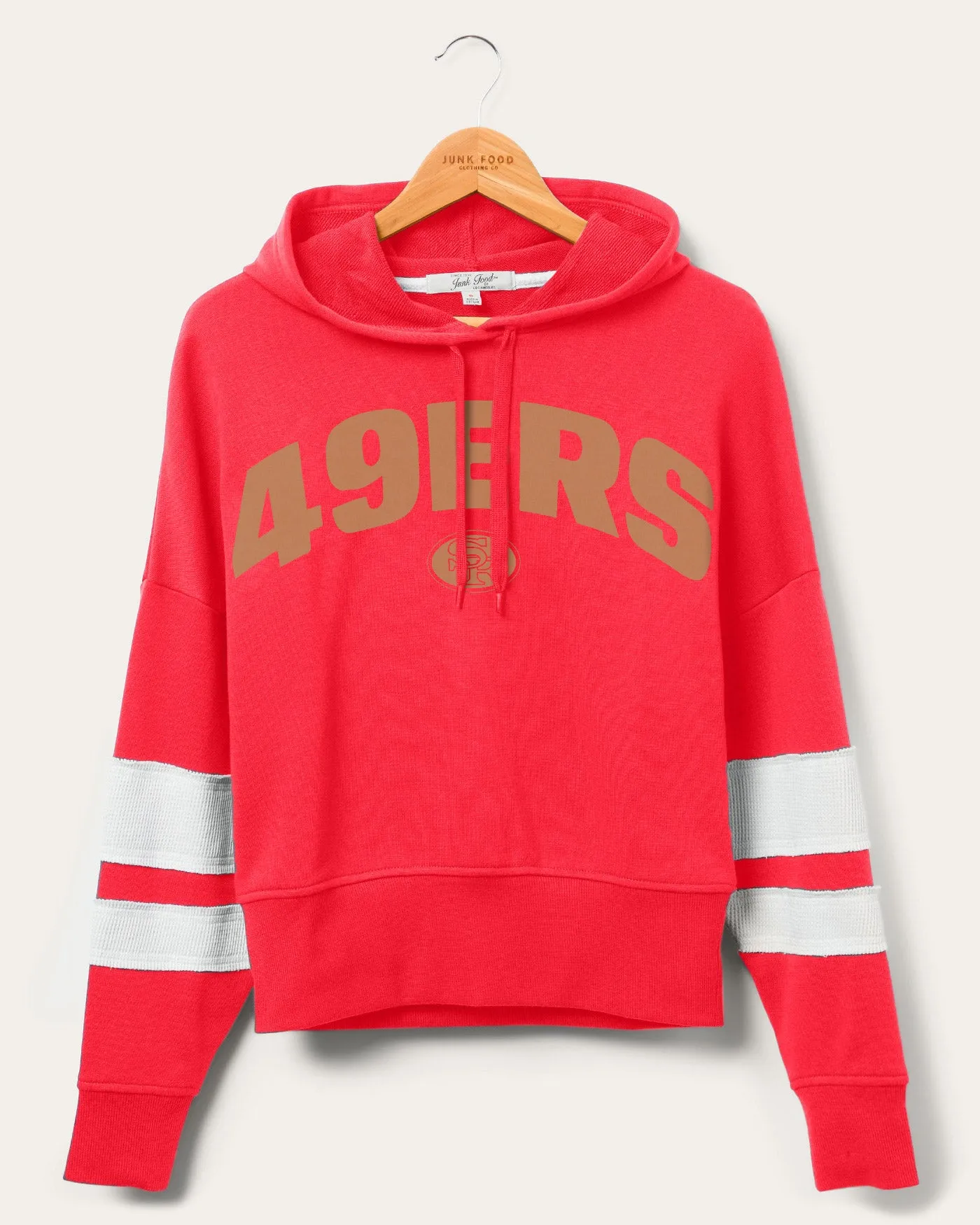Women's NFL 49ers Sideline Striped Fleece