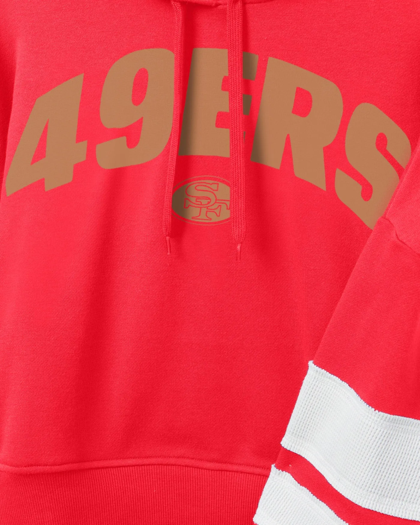 Women's NFL 49ers Sideline Striped Fleece